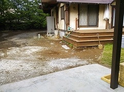 群馬県太田市のK様宅舗装工事 before